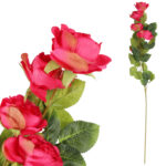 Gałązka 5 róż- różowa KWIATY do wazonu 76 cm