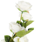 Gałązka 5 róż- biała KWIATY do wazonu 76 cm - obrazek 3