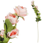 Gałązka 5 róż- łososiowa KWIATY do wazonu 76 cm