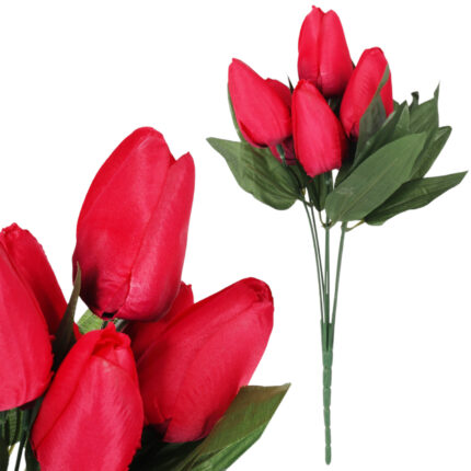 BUKIET 7 TULIPANÓW różowy 34 cm