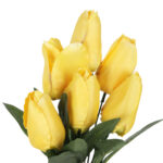 BUKIET 7 TULIPANÓW żółty 34 cm - obrazek 3