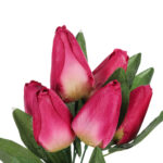 BUKIET 7 TULIPANÓW różowo-biały 34 cm - obrazek 3