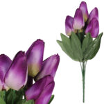 BUKIET 7 TULIPANÓW fioletowy 34 cm