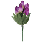 BUKIET 7 TULIPANÓW fioletowy 34 cm - obrazek 2