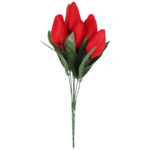 BUKIET 7 TULIPANÓW czerwony 34 cm - obrazek 2