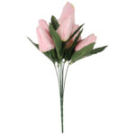 BUKIET 7 TULIPANÓW jasno-różowy 34 cm - obrazek 2