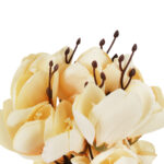 BUKIET MAGNOLII sztuczne kwiaty do wazonu KOMPOZYCJA żółta 37 cm - obrazek 3