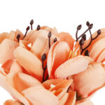 BUKIET MAGNOLII sztuczne kwiaty do wazonu KOMPOZYCJA łososiowa 37 cm - obrazek 3