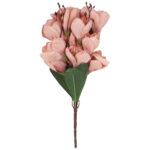 BUKIET  MAGNOLII sztuczne kwiaty do wazonu KOMPOZYCJA pudrowy róż 37 cm - obrazek 2