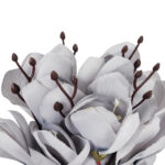 BUKIET MAGNOLII sztuczne kwiaty do wazonu KOMPOZYCJA szara 37 cm - obrazek 3