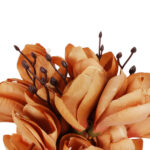 BUKIET MAGNOLII sztuczne kwiaty do wazonu KOMPOZYCJA brązowa 37 cm - obrazek 3