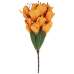 BUKIET MAGNOLII sztuczne kwiaty do wazonu KOMPOZYCJA pomarańczowa 37 cm - obrazek 2