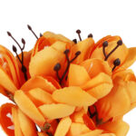 BUKIET MAGNOLII sztuczne kwiaty do wazonu KOMPOZYCJA pomarańczowa 37 cm - obrazek 3