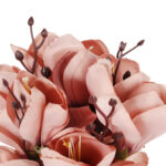 BUKIET  MAGNOLII sztuczne kwiaty do wazonu KOMPOZYCJA pudrowy róż 37 cm - obrazek 3