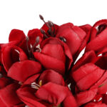 BUKIET MAGNOLII sztuczne kwiaty do wazonu KOMPOZYCJA czerwony 37 cm - obrazek 3