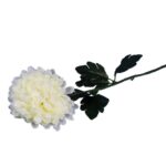 Sztuczna Chryzantema Biała 50 cm - dekoracja na Wszystkich Świętych - obrazek 2