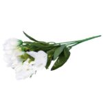 BUKIET Z 6 BIAŁYCH EUSTOM WYSOKOŚCI 36 CM - DEKORACJA DO ZABUDOWY - obrazek 3