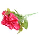 BUKIET 6 GAŁĄZEK EUSTOMY WYSOKOŚĆ 36 CM - KOLOR RÓŻOWY - obrazek 3