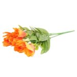 Eustoma Sztuczna w Bukiecie 6 Gałązek, Kolor Żółty, 36 cm - obrazek 3